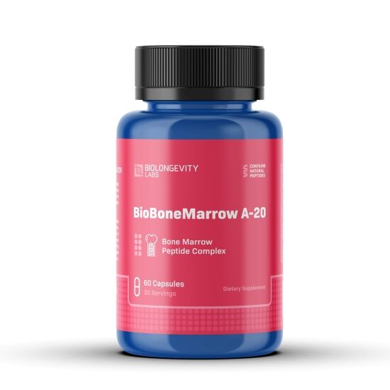 BioBoneMarrow - A-20 Peptide Bioregulator (Bonomarlot) 1 BioBoneMarrow A-20 60ct - front